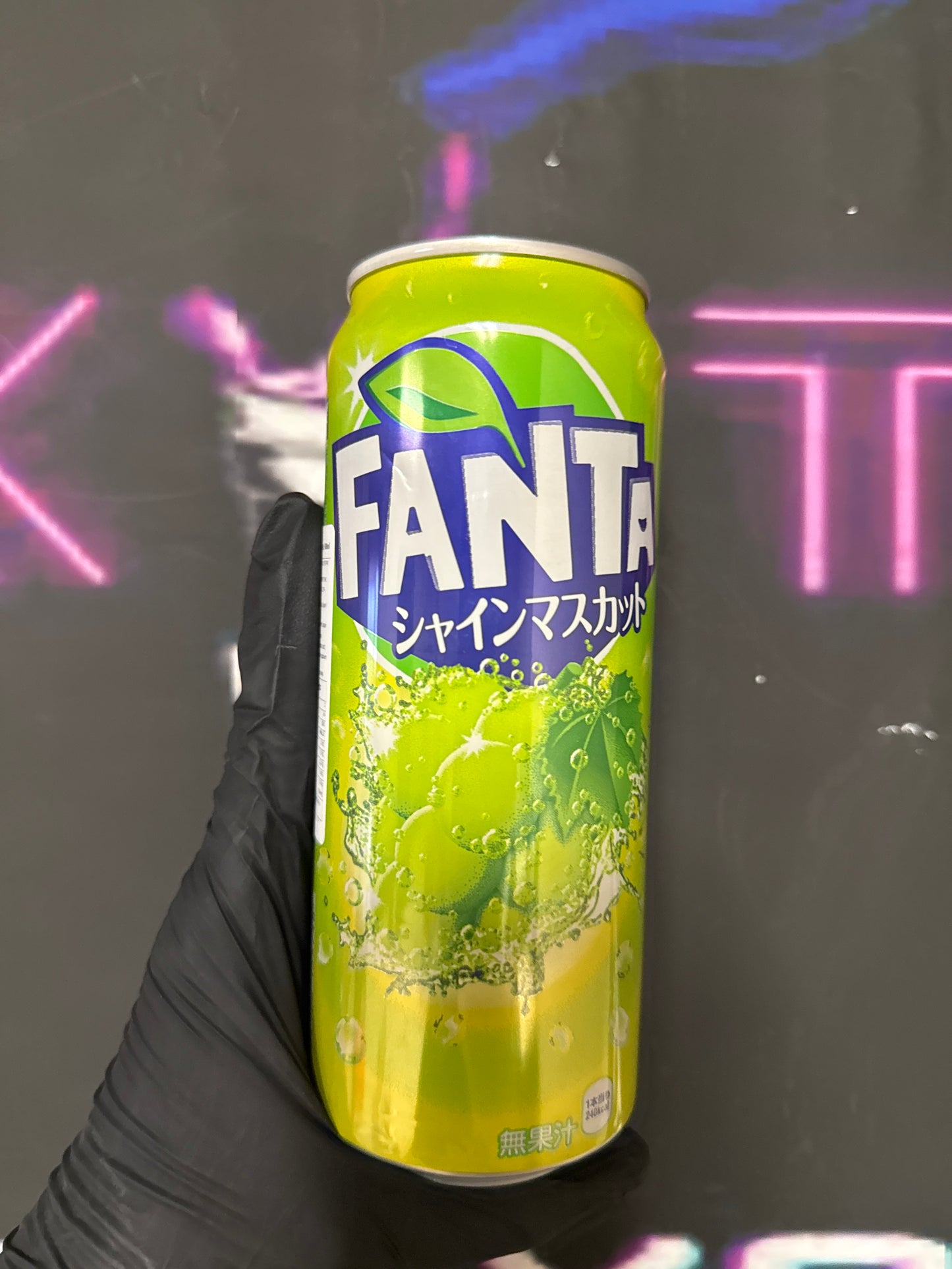 Fanta muscat grape tall can