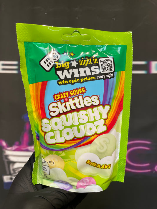 Skittles squishy clouds sour case