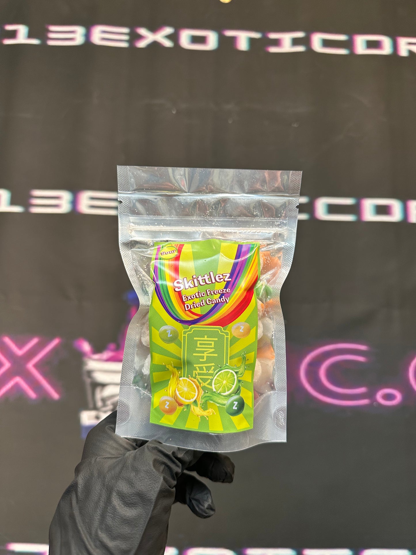 Sour Exotic Freeze Dried Skittles