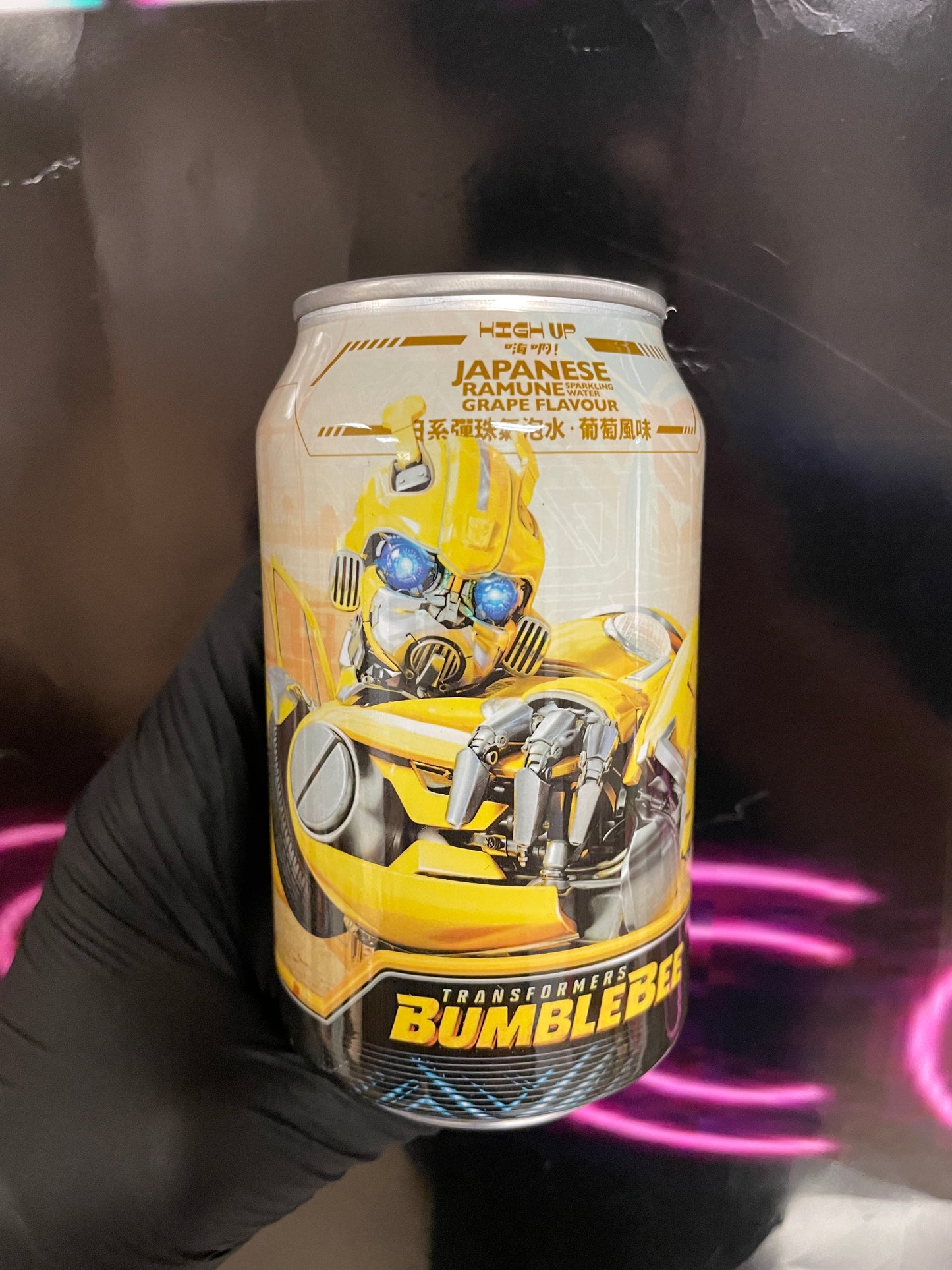 Transformers Bumblebee Grape Ramune Soda case