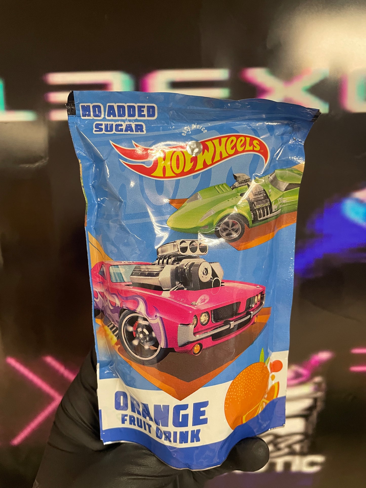 Hot Wheels Orange Fruit Pouch